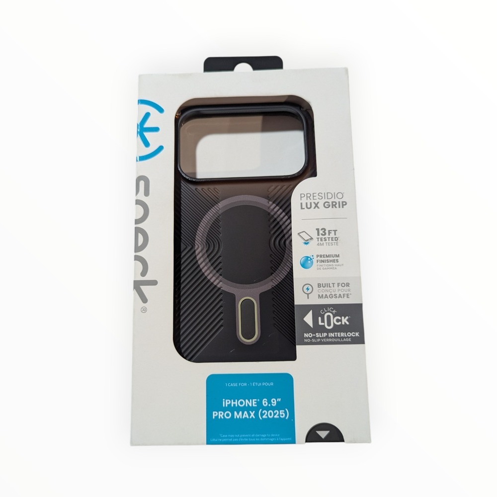 Nn4-O Speck Presidio Lux Grip ClickLock Case for Apple iPhone 17 Pro Max Brown